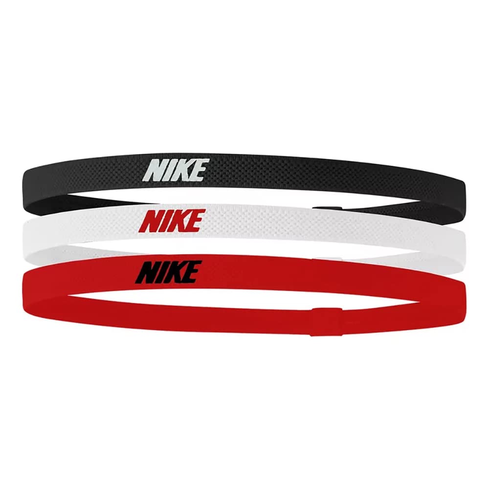 Nike 9318/119 Elastic Headband 083 Black/White/University Red