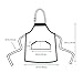 Adjustable Bib Apron - Water Resistant with 2 Pockets Cooking Kitchen Aprons for Women Men Chef Large Size 27x 29
