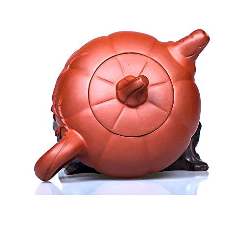 CHLM Ausgezogenes Erz Red Mud Pumpkin Pot Teekanne Teeset – Bild 4