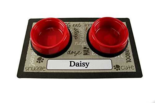image for Drymate Pet Placemat, Dog Food Mat, Cat Food Mat – Personalized Pet 