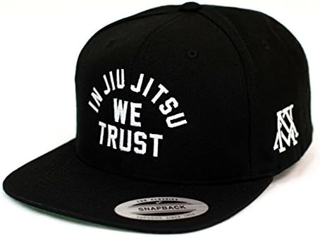 Newaza In Jiu Jitsu We Trust Hat - White on Black