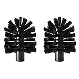 Brush Hero BH107 Replacement Brushes, Pair (Soft- Black/Black)