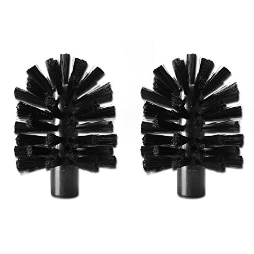 Brush Hero BH107 Replacement Brushes, Pair (Soft- Black/Black)