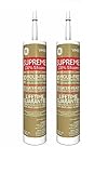 Ge Kitchen & Bath 100 % Silicone, Fastest Curing Silicone White 9.8 Oz, pack of 2