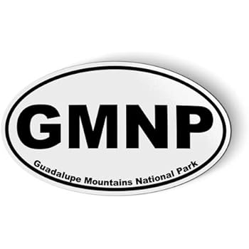 GMNP Guadalupe Mountains National Park Oval - Magnet for Car Fridge Locker - 3