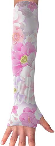 Floral Pattern Uv Protection Breathable Arm Sleeves High Elasticity Comfortable Women Sleeves Hand Picnic Arm Sleeves With Thumb Holes