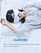 REAK Eye Massager Eye Mask with Heating, Vibration and Air Pressure Temple Massager Headache Therapy Machine, Foldable Rechargeable and 5 Working Modes for Vision Care Eyestrain Stress Relief etc.
