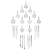 Youseexmas Icicles Glass Snowflake Christmas Ornaments pack of 24 (12pcs icicles 12pcs snowflakes)