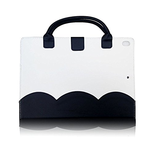 iPad Air 2 Case,elecfan PU Leather Handbag Smart Stand Case Auto Wake/Sleep Feature with Wallet File Pocket for 9.7 Inch iPad Air 2nd Generation - Black - Thumbnail 6
