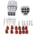 TinFmoon 3 Sets 6 Pin Way Waterproof Electrical Connector Plug for Car Auto etc.