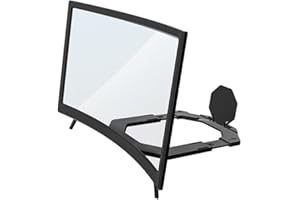 Lawnoval Curved HD Screen Magnifier for Smartphones, 2-3x Magnification with Blue Light Filtering, Portable Eye-Friendly Phon