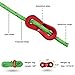 KRATARC 4m Outdoor Guy Lines Tent Cords Lightweight Camping Rope with Aluminum Guylines Adjuster Tensioner Pouch for Tent Tarp, Canopy Shelter, Camping, Hiking, Backpacking (Green- 12pcs)
