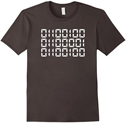 Mens Dad In Binary Code T-Shirt - Funny Father's Day Gift Unisex XL Asphalt