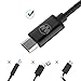 Micro USB Cable by Wanshine, Nylon Braided USB 2.0 A-Male to Micro B Cable, 3.3 Feet (1 Meter) - Black
