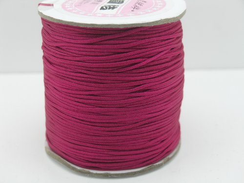 KONMAY 1 Roll 175yd Braided 1.5mm Nylon Shamballa Macram/beading Cord Lift Shade Cord (Rose 129)
