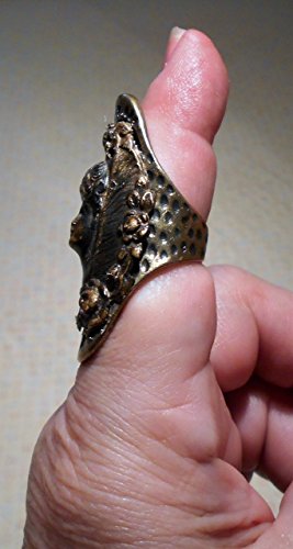 image for EMENOW One 960 Handcrafted Brass Knuckle RING with 1925 Brass Art Nouv