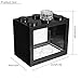 Fewao Aquarium Fish Tank,Mini Clear Plastic Fish Tank Ornament with LED Light,Portable Desktop Micro-Landscape Fish Bowl Battery Operated Office Table Decorationthumb 2