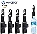 VACEXT 4PCS Car Hooks Car Seat Headrest Hooks Strong and Durable Backseat Headrest Hanger Storage for Handbags, Purses, Coats, and Grocery Bags, Universal Vehicle Car Seat Back Headrest Bottle Holder