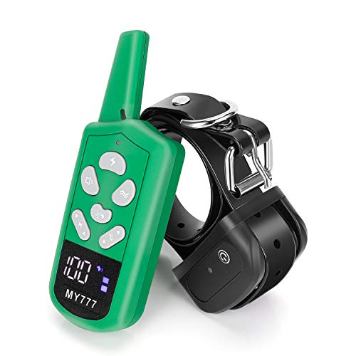 Dog Training Collar – Rechargeable Training Collar with Remote for Dogs Large,Medium,Small- Correction Collar with 3 Training Modes, Beep,Vibration Up to 1800ft Remote Range and 1-100 Training Levels