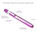 Zitrades Nurse Penlight Reusable Medical LED Pen Light White Purple Color for Nurses Doctors with Pupil Gauge Free Battery