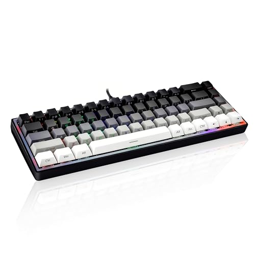 Taramico 65% Gaming Keyboard Gray-White