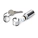 GUS Pairamedic Pill Fob, Made in USA, Stainless Steel Keychain Pill Holder, Aspirin & Nitro Bottle Holder