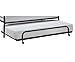 DHP Metal Trundle for Daybed Frame, Fits Twin Size, Black