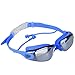 iLooper Swim Goggles, Swimming Goggles Professional Anti Fog UV Protection with Protective Case, Ear Plugs, Anti-Shatter No Leaking Swim Goggles for Adult Men Women Youth Kids Child, Blue