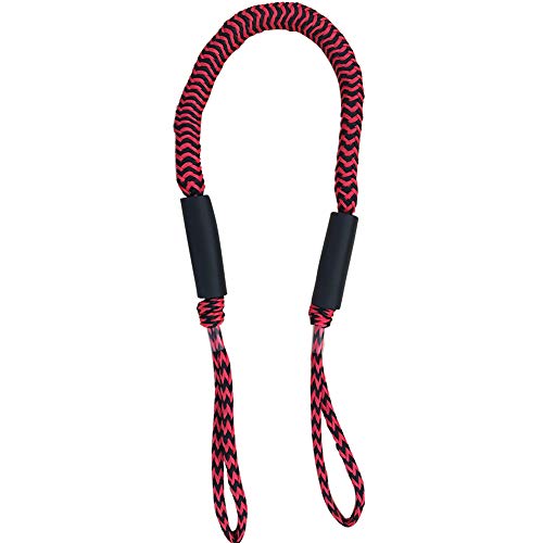 Elastic Nylon Mooring Rope, Shock Absorb Bungee Dock Line, Easy Attachment and Quick Docking for Anchoring Accessories, Stretching Boat Leash