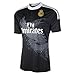 Non-Branded CR7 Cristiano Ronaldo #7 REAL Black Madrid Kids Soccer Jersey with shorts and Ronaldo #7 Jersey Bag Gift set (YL 10-12 years)