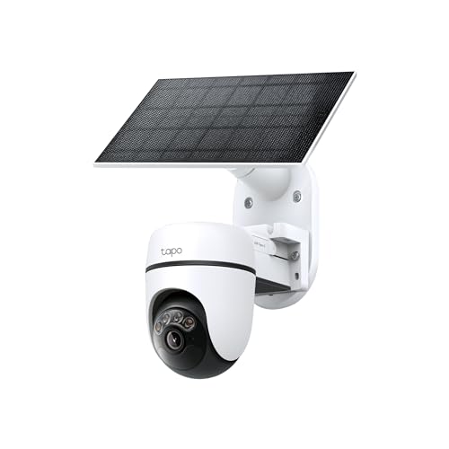 Tapo C630 KIT 360° Solar Überwachungskamera Außen mit Akku | 3K 5MP | Gratis KI-Erkennung | Farb- & IR-Nachtsicht | 24/7 Aufzeichnung | 2-Wege-Audio | Lokale Mi