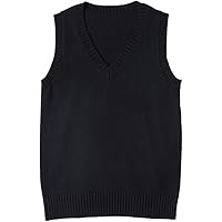 Gihuo Women's V Neck Trendy Sweater Vest Cable Knit Sleeveless