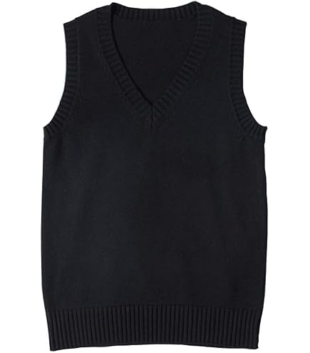 Locachy Women's Slim V Neck Sleeveless Sweater Vest Cable Knit