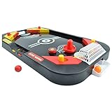 YUYUGO Desktop 2 in 1 Soccer and Knock Hockey Table Top Game - Classic Arcade Games Tabletop Soccer Ball Ice Hockey Shooting Fun Toys for Kids Boys Girls Adults Sports