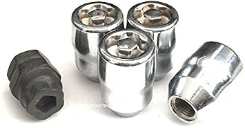 Amazon Com Avn Motorsports 4 14x1 5 Acorn Wheel Locks W 1 Puzzle Key Anti Theft Security Lug Nuts Automotive
