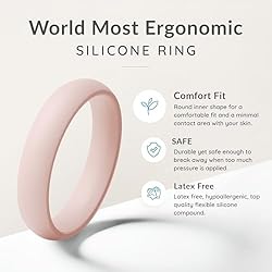 ThunderFit Women’s Silicone Wedding Ring - Rubber