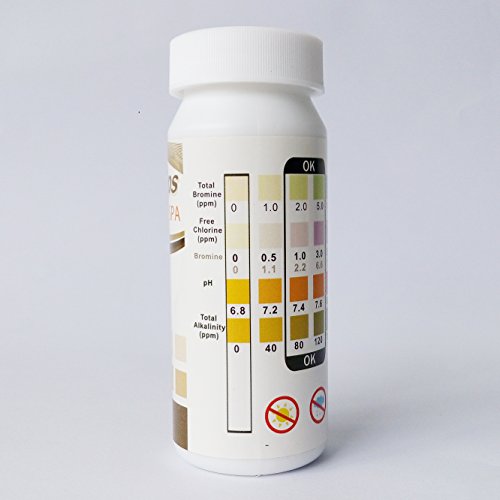 50 Teststreifen 4 in 1 für Chlor, Brom, pH + Alkalinität von well2wellness® – Bild 5