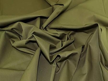 olive green denim fabric