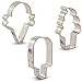 Ice Cream Cookie Cutters 3-Pc. Set Made in USA by Ann Clark, Popsicle, Hard and Soft Serve Ice Cream Cone