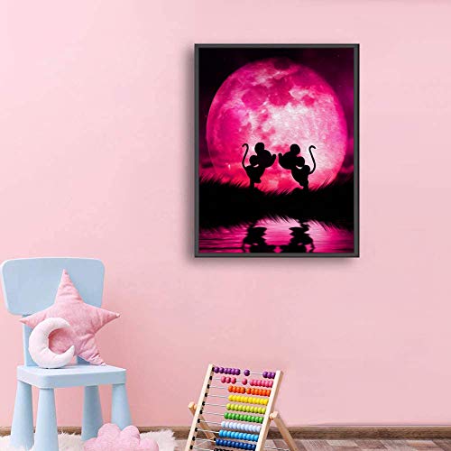 DIY 5D Diamond Painting Kits Diamonds and Dotz Full Drill for Crystal Rhinestone Diamond Diamond Art Paint with Diamonds Arts Craft 11.8×15.7 Inches (Red)