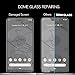 DOME GLASS Google Pixel 3 XL Screen Protector Tempered Glass (Replacement Set), [Liquid Dispersion Tech] 2.5D Curved Full Cover by Whitestone for Pixel 3 XL - Spare Kit (No UV Light)