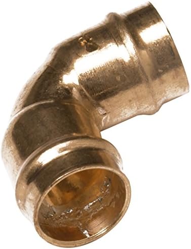 Merriway BH02894 (2 Pcs) Solder Ring Fitting Elbow, 15mm - Pack of 2 Pieces, Copper, 15 mm