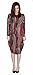Baby'O Women's Printed Long Sleeve Comfy Cover-Up Midi Dress