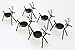 Reindeer Tea Light Holders Iron Rustic Finish Set of 6 by LTD Commodities