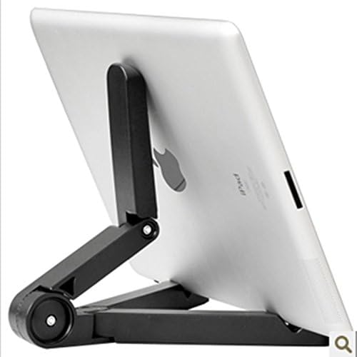 Whirldy Universal Tablet Stands Portable Tablet Holder Fold-Up Mounts Adjustable Tablet Stand (Black)