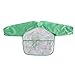 MOMLOVES - Waterproof Sleeved Bib,Infant Toddler Baby Waterproof Bib,6-36 Months (Green(Monkey))