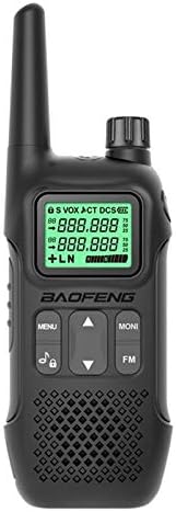 WECAM® BF-T8 Rechargeable Long Range Walkie Talkie 99 Channels Two Way Radio Without earpiece (1 Pair:2 Pc), Black (Line of Sight: 3-4 Kms)