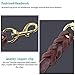 FAIRWIN Leather Dog Leash 6 Ft(5.6ft) - Braided Heavy Duty Training Leash for Large Medium Small Dogs Running and Walking (L:Width:3/4