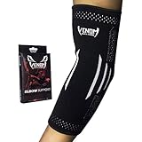 Venom Elbow Brace Compression Sleeve - Elastic Support, Tendonitis Pain, Tennis Elbow, Golfer's Elbow, Arthritis, Bursitis, Basketball, Baseball, Football, Golf, Lifting, Sports, Men, Women