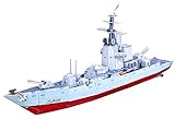 Top Race 3D Puzzle, Battle Ship War Boat Puzzle, No Glue, No Scissors, Easy to Assemble. (120 Pieces)